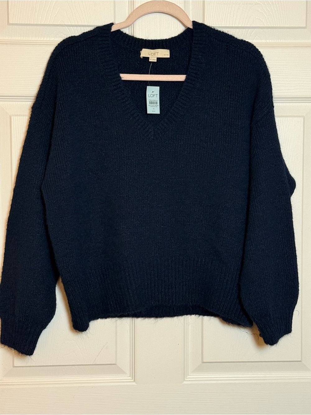 NWT LOFT Navy V-Neck Women's Sweater